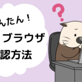自分の使用しているOS_ブラウザを調べる方法
