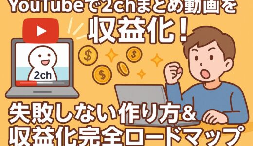 YouTubeで2chまとめ動画を収益化！失敗しない作り方＆収益化完全ロードマップ