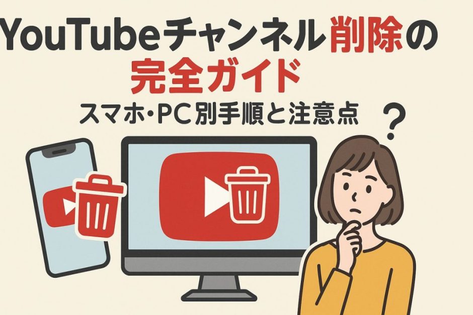 YouTubeチャンネル削除の完全ガイド｜スマホ・PC別手順と注意点