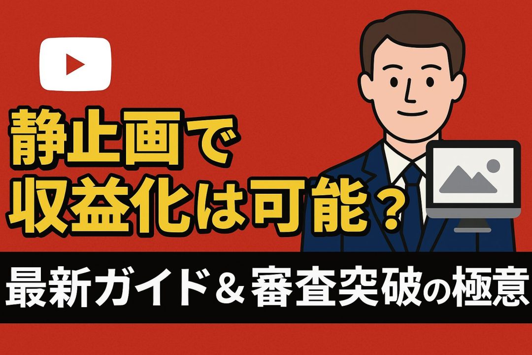 YouTube静止画で収益化は可能？最新ガイド＆審査突破の極意 | UREBAラボ