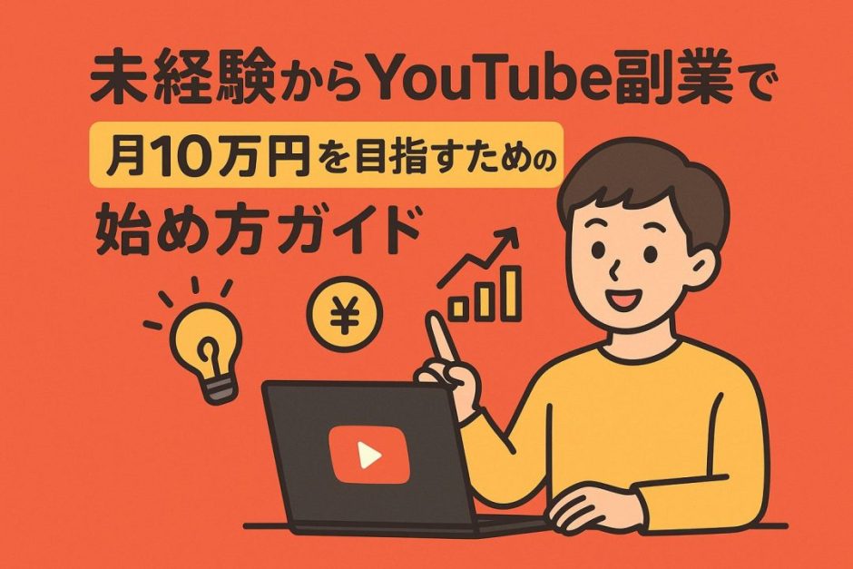未経験からYouTube副業で月10万円を目指すための始め方ガイド